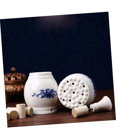 Clispeed Porcelain Moxibustion Device | Portable Body Massage Tools & Moxa Burner - Enhance Wellness with Quality Care - Buy Online on GoSupps.com