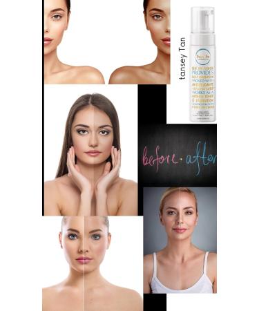 Tansey Self Tan Mousse Moisturiser with colour Treatment Dark Infused with Coconut Water Antioxidants Amino Acids Vitamin E & C Fake Tan No Orange tones No nasty smell - Buy Online on GoSupps.com