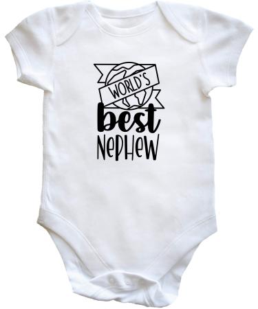 Hippowarehouse World's Best Nephew baby vest bodysuit (short sleeve) boys girls - Buy Online on GoSupps.com