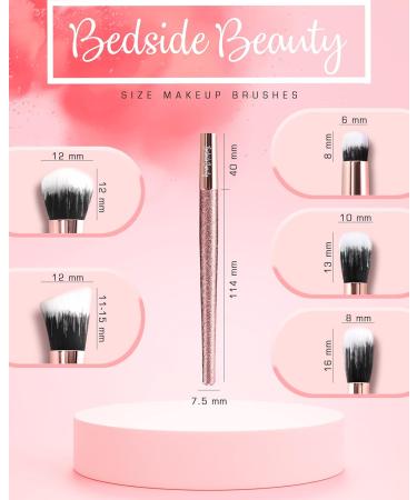 5pc Brush Set - High-Quality Makeup Brushes for Flawless Application | International Shipping Available - Buy Online on GoSupps.com
