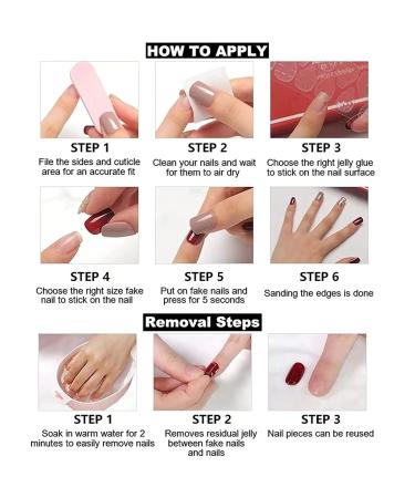 RUNRAYAY 24pcs Orange Press on Nails - Medium French Tips Artificial Nails for Women & Girls | Easy Glue-On Fake Nails - Buy Online on GoSupps.com
