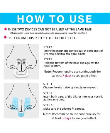 Vicorrect Anti Snoring Devices - 4 Magnetic Nose Clips with 4 Nasal Dilators - Snore Stopper for Deep Sleep - Buy Online on GoSupps.com