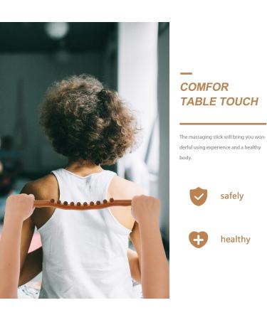 Abdominal Massage Wood Gua Sha Tool | Manual Body & Back Massage Device - 52x4x2 cm - Buy Online on GoSupps.com