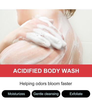 Acidified Body Wash with Odor Shield | 24 HR Odor Control & Moisturizing Formula | SLS & Paraben Free - Peony-Rose - Buy Online on GoSupps.com
