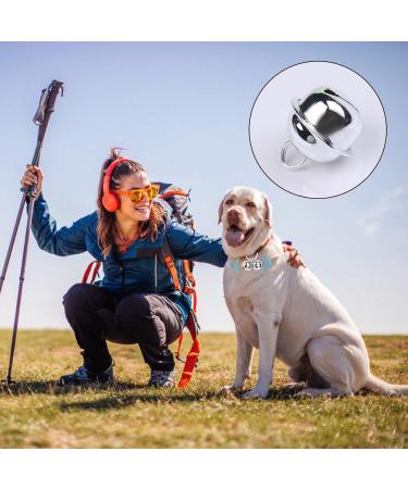 Leikedun 4 Set Loud Dog Cat Collar Bells Metal Pet Bells for Collars Pet Tracker Bells Pets Collar Charm Pendant Bells Vintage Small Bell for Pets Pendant Key Rings Silvery - Buy Online on GoSupps.com