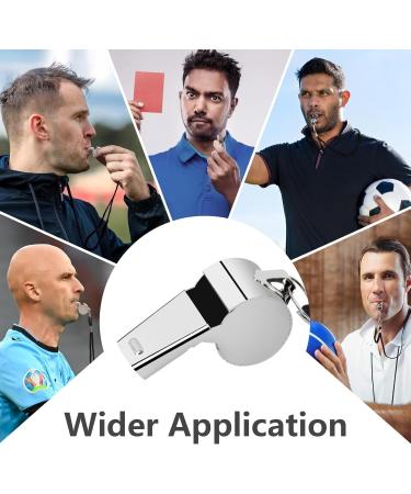 2-Pack Stainless Steel Trill Whistle - Durable Sports Pipes for Referees & Officials | Perfect Metal Gift - Buy Online on GoSupps.com