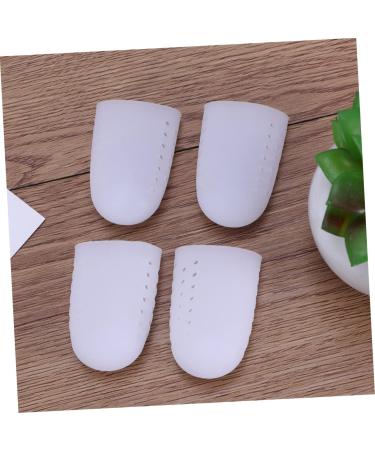 Lurrose Silicone Toe Bandage Tube Pad Cover Sleeve Protector Set - Big Toe Sleeve, Finger Protector, Corn White Size 2 - 2 Pairs - Buy Online on GoSupps.com
