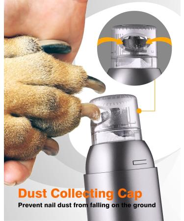 Toozey Dog Nail Grinder with LED Lights - Powerful Electric Nail Trimmer for Dogs & Cats - Buy Online on GoSupps.com