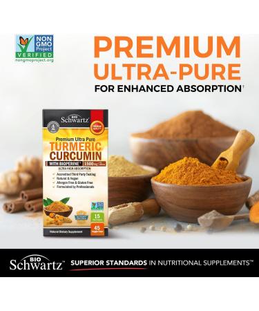 Extra Strength Ashwagandha Capsules (2 Month Supply) Plus Turmeric Curcumin with Black Pepper Extract 1500mg Complex (Trial Size) - Buy Online on GoSupps.com