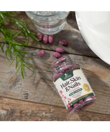 Hair Skin & Nails Vitamins for Women - Biotin 5000mcg to Support Hair Growth with Argan Oil Collagen & Hyaluronic Acid Beautiful Stronger Skin Hair & Nails Vitamin Supplement - 60 Softgels 60 Count (Pack of 1) - Buy Online on GoSupps.com