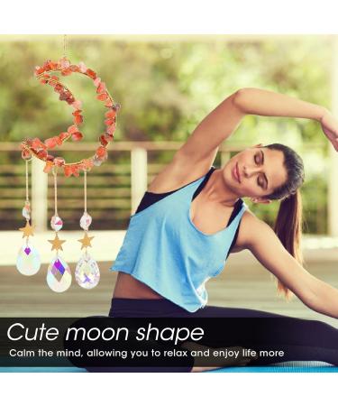 Hanging Wind Chime Window Wind Chime Eyecatching Rainbow Cute Moon - Buy Online on GoSupps.com