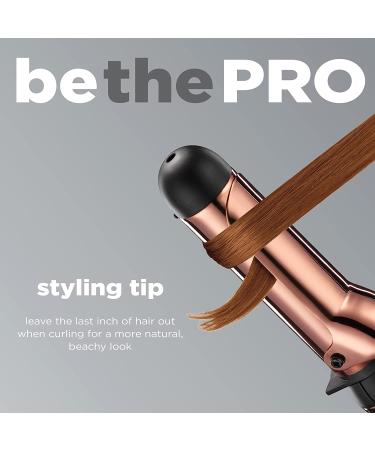 INFINITIPRO BY CONAIR Rose Gold Titanium 1.5-Inch Curling Iron - Black | Soft Waves for Medium to Long Hair - Buy Online on GoSupps.com