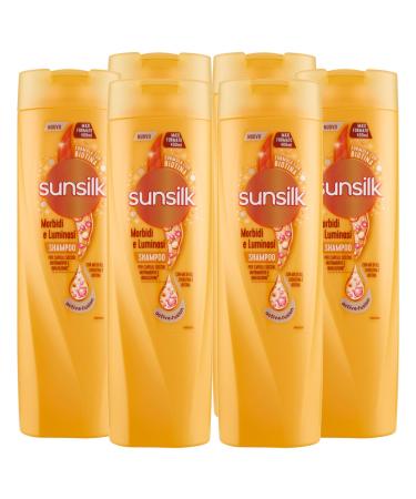 Sunsilk Sunsilk Gentle and Shine Shampoo for Dry Hair Active Fusion Formula with Moisturizing and Nourishing Keratin and Biotin Oil Blend 6 x 400ml Bottles