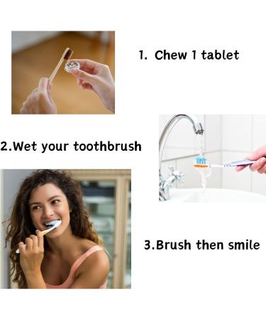 Natural Whitening Toothpaste Tablets - 365 Refill Pack with Nano Hydroxyapatite - Fluoride Free Travel-Friendly Daily Use - Buy Online on GoSupps.com