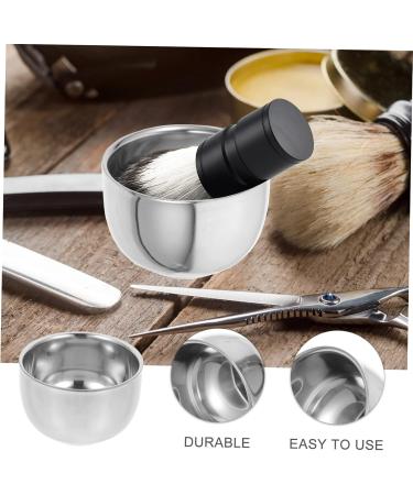 Minkissy Men's Shaving Bowl Set - Premium Razor Cup & Soap Dish with Aluminum Sandpaper - Perfect Grooming Equipment for Smooth Shaves - Buy Online on GoSupps.com