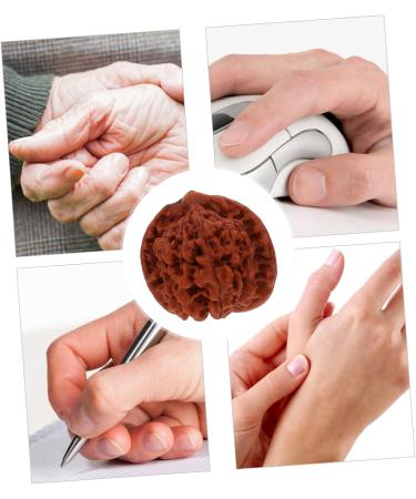 Fomiyes 4-Piece Walnut Health Balls - Fitness Hand Training & Massage Device for Stronger Grip - Buy Online on GoSupps.com