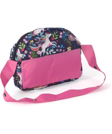 Bayer Chic 2000 Diaper Bag for Dolls - Unicorn Design Navy-Pink | Premium Doll Accessories - Shop Internationally - Buy Online on GoSupps.com