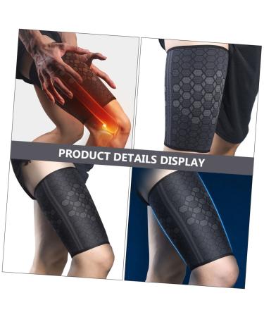 Yardwe Thigh Protector - 2 Pcs Knit Leg Warmers for Hamstring & Groin Support | High Elasticity Sports Gear - Buy Online on GoSupps.com