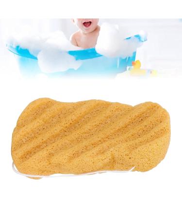 Eco-Friendly Facial Sponge | Plant Fiber Cleansing Puff for Beauty & Bath | Long Waves Ginger Pattern - Buy Online on GoSupps.com