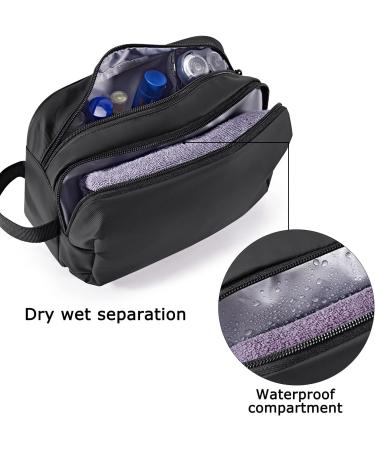 Bagsmart Toiletry Bag for Men Men's Wash Bag Water-Resistant Travel Toiletry Bag for Toiletries Accessories Black 1-black Basic - Buy Online on GoSupps.com