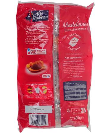  G n rique KER CAD LAC - Ker Cad lac Extra Soft Marbled Chocolate Madeleines 600g - 600g - Pack of 3 - Sold as a Pack - Buy Online on GoSupps.com