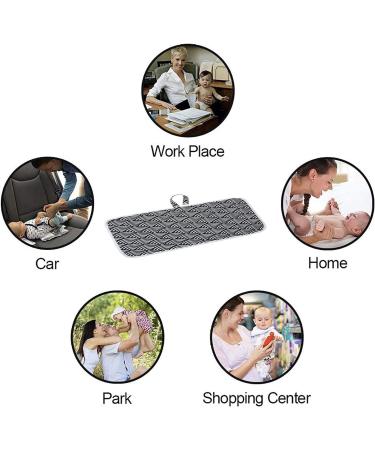 Portable Waterproof Foldable Baby Changing Mat - Ideal for Home and Travel (Black) - Buy Online on GoSupps.com