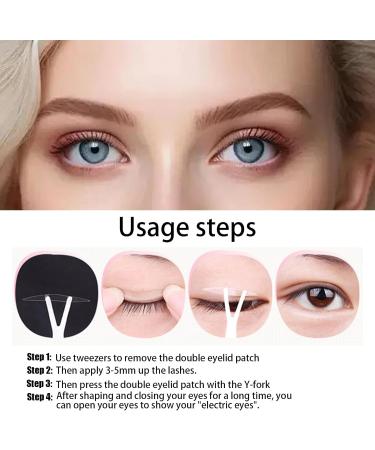 KASESSS 3 Rolls/ 1800 Pcs Eyelid Lift Strips Self-Adhesive Eyelid Tape Fiber Eye Lid Lift for Hooded Eyes Double Eyelid Tape with Fork Rods and Tweezers Eye Lift Strips Invisible for Ladies - Buy Online on GoSupps.com