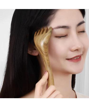 Wooden Scalp Massage Comb | Five-Claw Multi-Purpose Head Massager for Hair Growth | Durable Guasha Tools & Wear-Resistant Head Scratchers for Body & Neck - Buy Online on GoSupps.com