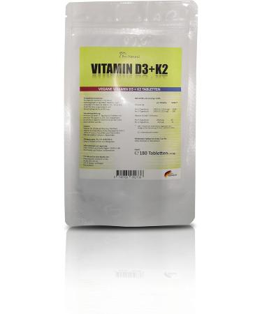 Buy Vitamin D3 5000 I.E. + Vitamin K2 MK7 200mcg - 360 Vegan Tablets | International Shipping Available - Buy Online on GoSupps.com