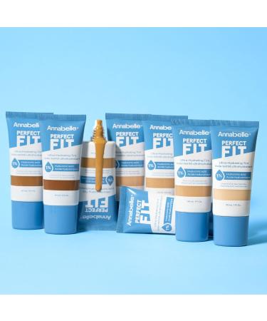 Annabelle Perfect Fit Ultra-Hydrating Tint Medium Tan Lightweight Tinted Veil with Hyaluronic Acid Waterproof Long-Lasting Cruelty-Free Vegan Oil-Free Paraben-Free Non-Comedogenic 30 mL - Buy Online on GoSupps.com