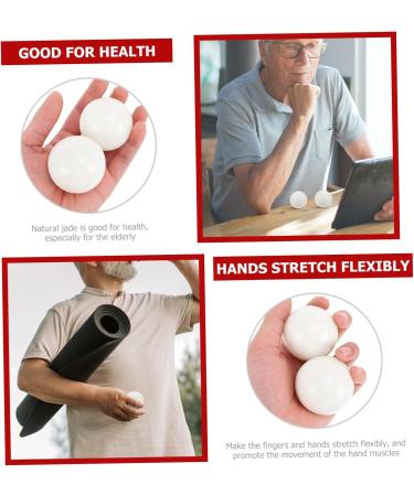 Buy Gleavi Massage Fitness Ball - 5.3cm Hand Massage & Stress Relief Gym Ball | Chinese Decorative Marble Handballs for Ultimate Relaxation - Buy Online on GoSupps.com