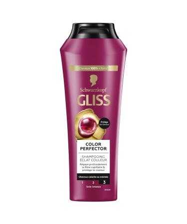 Schwarzkopf - Gliss - Color Perfector Shampoo - Protects Color Intensity - Colored/Highlighted Hair - 89% Natural Ingredients - 250ml Bottle