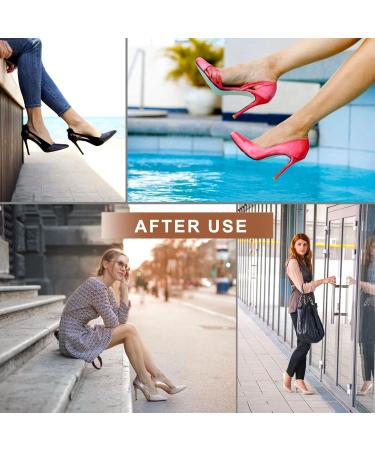 6 Pairs Anti-Slip Heel Pads for Loose Shoes | Comfort Cushions & Inserts for Women - Prevent Heel Pain & Blisters (Black - Buy Online on GoSupps.com