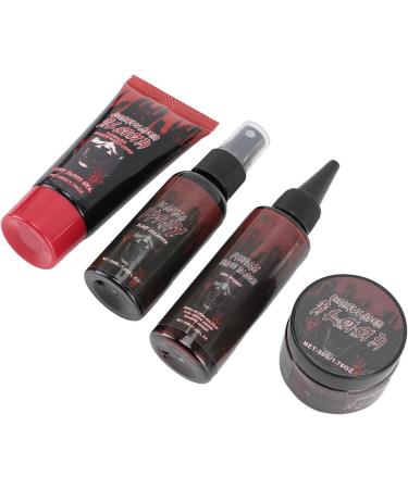  FILFEEL 4-piece makeup kit with spray-on coagulated gel for cosplay costumes pranks washable safe and with special effects. - Buy Online on GoSupps.com