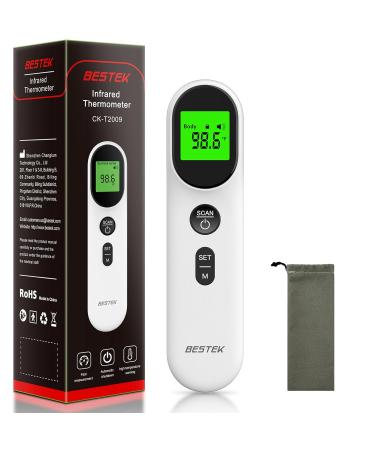 BESTEK No Touch Forehead Thermometer - Digital Infrared Thermometer for Adults & Kids | Large LCD Screen Fever Alarm & 3-Color Indicator - Buy Online on GoSupps.com