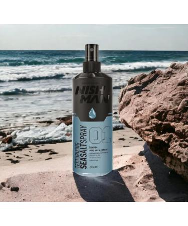 nishman Hair Care Series (200ml Sea Salt Spray) - Buy Online on GoSupps.com