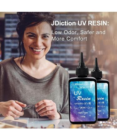 UV Resin 2 PCS Upgrade - Crystal Clear Hard Glue for DIY Jewelry & Crafts (200g) - Buy Online on GoSupps.com