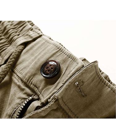 Buy Men's Light Work Cargo Pants 2023 | Slim-Fit Multi-Pocket Fishing Pants Khaki 30 - Buy Online on GoSupps.com