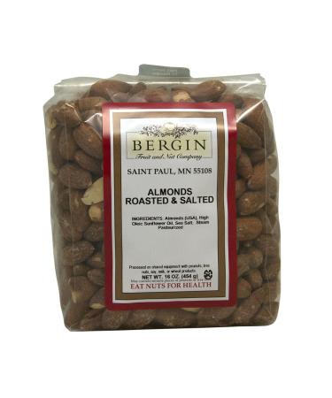 Bergin Fruit and Nut Company Almonds Roasted & Salted 16 oz (454 g)