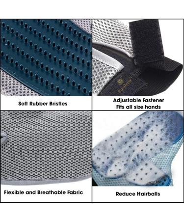 SunGrow Ferret & Cat Deshedding Glove Brush | Protects Hand from Hen Pecks | Ideal for Chicken Egg Collection | Adjustable Wrist Strap | Long & Short Fur - Buy Online on GoSupps.com