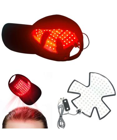 Bonnet De Luminoth rapie Rouge pour La Repousse des Cheveux 90leds Lamp Beads Red & Blue Light Hair Fast Regrowth Hat for Men Women Hair Loss Restore Hair Thickness