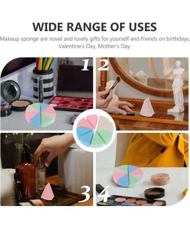 2 Sets Triangular Sponge Puff foundation puff face triangle puff cosmetic puff Triangle sponge powder puff powder puff body puff makeup powder emulsion Miss wedge shape Assorted Color - Buy Online on GoSupps.com