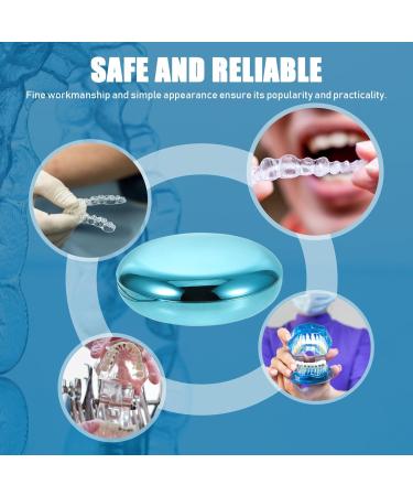 Portable Sky Blue Retainer Case - Dental Mouth Guard & Retainer Container Box for International Shipping - Buy Online on GoSupps.com