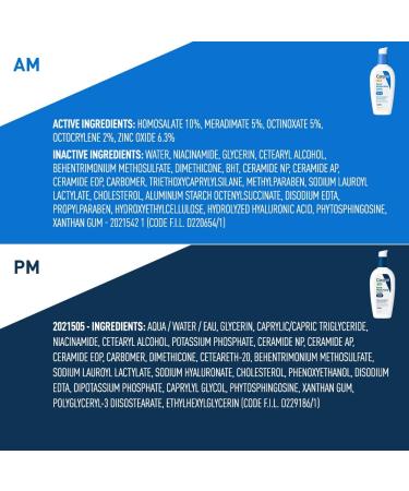 CeraVe Day & Night Face Lotion Skin Care Set - SPF 30 AM Moisturizer + PM Moisturizer, Fragrance Free - Buy Online on GoSupps.com