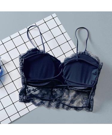 Chest Sports Bra Vest for Women - Sexy A Cup Underwear Cushioned Support Blue - 1PC Ladies Fitness Wear - Buy Online on GoSupps.com
