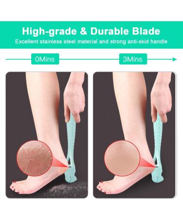 Premium Stainless Steel Foot Care Set for Dry Wet Foot Heel Callus Dead Cracked Skin - Green - Buy Online on GoSupps.com