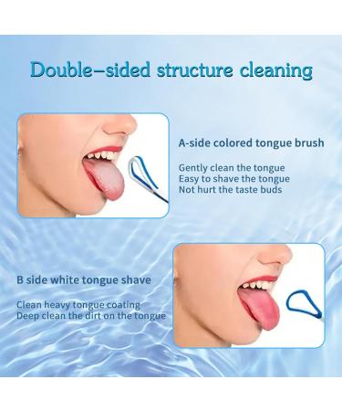 Colorful Tongue Scraper for Adults & Children | Oral Care & Fresh Breath | Tongue Cleaning Brush Set - Buy Online on GoSupps.com