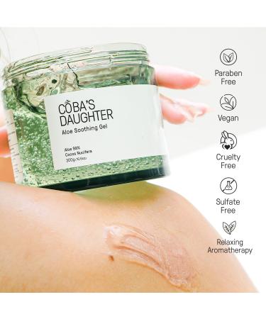 COBA S DAUGHTER Organic Aloe Gel - 99% Pure Coconut Scented Relief for Itchy Skin & Sunburn | Hydrates Face & Body | 10.6 oz - Buy Online on GoSupps.com