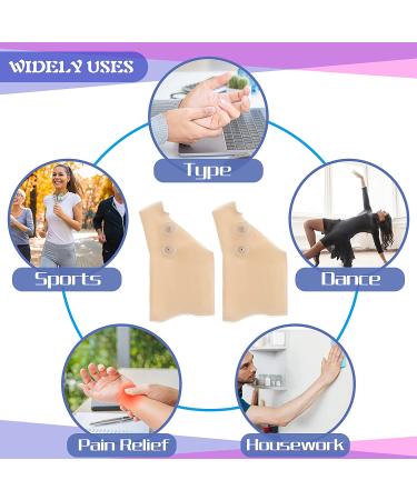 4-Piece Waterproof Gel Wrist Thumb Braces for Arthritis Pain Relief - Men and Women (2 Pairs) - Buy Online on GoSupps.com