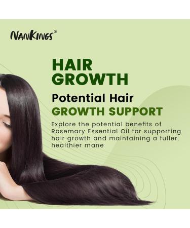 Nankings 100% Pure Rosemary Essential Oil 1.02 Fl Oz - Undiluted & Therapeutic Grade for Hair Skin Scalp & Aromatherapy with Glass Dropper - Natural Essential Oil 30ml - Buy Online on GoSupps.com